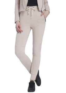 beige track pants womens