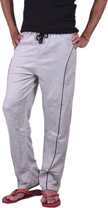 Gen X Solid Men s Black Track Pants 