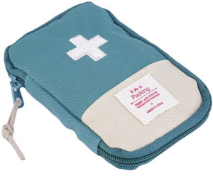 Shopo Small First Aid Kit Travel Pouch Medicine Storage Bag