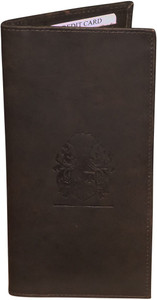 Kan Brown Hunter Leather Travel Document Holder/Organizer with 18 Card Slots For Men and Women