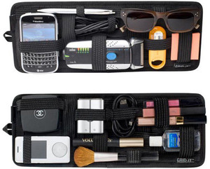 PackNBUY Car Visor Grid Pad for Electronics Cosmetics Tool Organizer