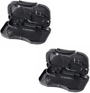AutoSun Foldable Car Dining Meal Drink Tray Set Of 2 Hyundai I10