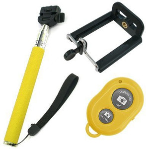 Acromax Selfie Stick with Bluetooth Remote for Blackberry 9720 Monopod