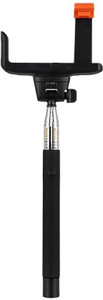 Smiledrive Universal Mobile with Inbuilt Wireless Clicker/Shutter-Rechargeable Selfie Stick
