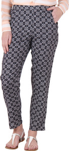Ruhaan's Regular Fit Women's Multicolor Trousers