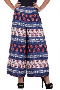 Deewa Regular Fit Women's Blue Trousers