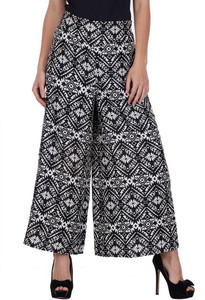 Deewa Regular Fit Women's Black Trousers