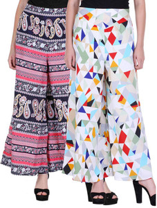 Deewa Regular Fit Women's Multicolor Trousers