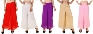 RoseBella Regular Fit Women's Red, White, Purple, Beige, Pink Trousers