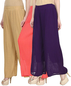 Skyline Trading Regular Fit Women's Beige, Pink, Purple Trousers