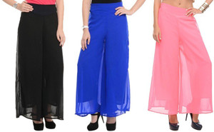 MDS Jeans Slim Fit Women's Blue, Pink, Black Trousers