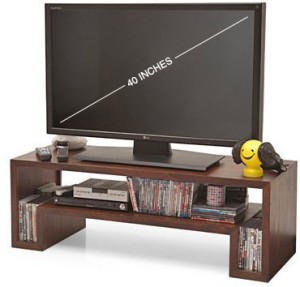 Home Edge Solid Wood TV Entertainment Unit