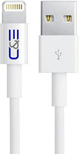 C&E TV-out Cable Apple MFI Certified 8P Lightning to USB Cable 6.56-Feet for iPhone 6S/6SPlus, 6/6 Plus, 5/5S/5C, iPad Air Air2 mini mini2 mini3, iPad 4th gen, iPod touch 5th gen, and iPod nano 7th gen iPad with Retina Display - 2-Pack - Data Cable - Retail Packaging - White