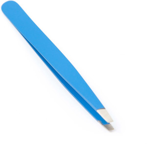 Svayam Elegant Tweezers - Bright Blue - Stainless Steel - Slant Tip