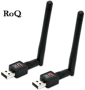 ROQ Sets Of 2 Mini Wifi Usb Adapter With Antenna USB Adapter