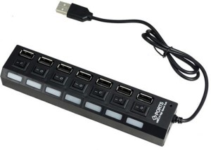 Finger's 7 Port With Individual Switch USB Hub