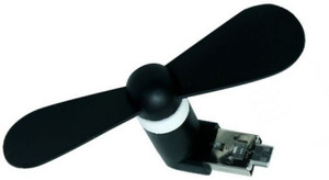 Flintstop Portable USB Mobile Fan Android - Black 1 USB Fan