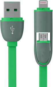 VibeX ™ 2 in1 Flat USB Micro 2.0 Sync & Charge Cable