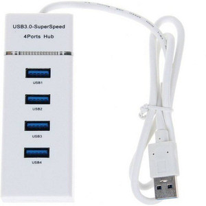 VU4 High Speed 4 Port 3.0 USB Hub Laptop Accessory