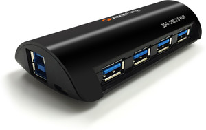Amkette Super-Speed USB 3.0, 4 ports, 2 amp output USB Hub