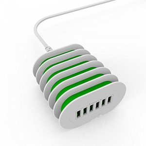 Axcess A6702 LDNIO 7A 6 Port USB Desktop Rapid Charger Intelligent USB Charger USB Hub