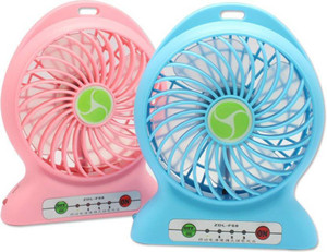 Shopimoz Pack of 2 Mini Wireless Rechargeable USB Fan