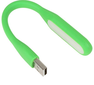 CheckSums Adjustable & Flexible Mini USB LED Light for Laptop, Powerbank & Other USB Devices 11868 Led Light Green Led Light