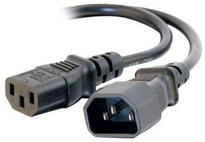 Techvik 3 Pin Power Supply Cord Cable Extension for Monitor Printer Desktop And Laptop Accessory