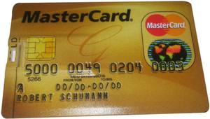 Flintstop MasterCard Pen drive 8gb MasterCard Pen drive 8gb Laptop Accessory