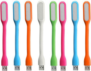 ShoppingKiSite Portable and Flexible USB LED Light Lamp for Notebook, Laptop, Power Bank Multicoloured Led Light