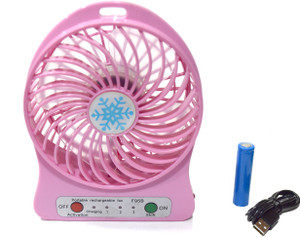 BLOSSOM TRENDZ High Speed Wireless Rechargeable Mini Fan (USB Charging & 2200 mAH Battery) s11-12 USB Fan