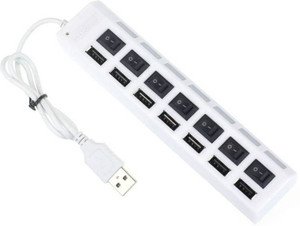 Ad Net USB 2.0 High Speed Hub 7Port with switch 819 USB Hub