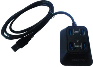 Prozini Sport 5 Gbps - 3.3 ft Cable PZU4PH v 3.0 USB Hub