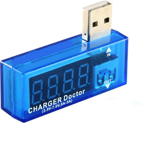 Shrih Current Voltage Meter With Display VoltMeter SH - 01239 USB Charger