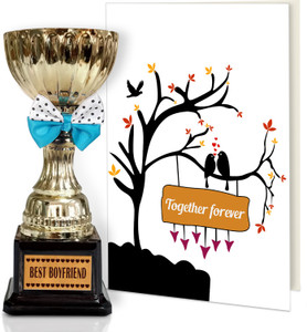 Tiedribbons Valentine S Day Gifts For Boyfriend Best Tiedribbons Valentine S Day Gifts For Boyfriend Best Engraved Golden Trophy With Greeting Card