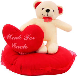 DealBindaas Standing On Heart With Dil Valentine Stuff Teddy - 270 mm