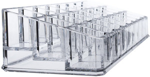 Kaanchi Acrylic Cosmetic Organizer 24 Partition Vanity Box for Makeup Jewellery Precious Metal Storage Case Makeup, Jewellery Vanity Box