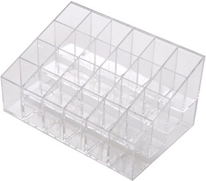 Lifestyle-You Luxury Acrylic Lipstick Organiser with 24 sections Makeup & Jewellery Vanity Box