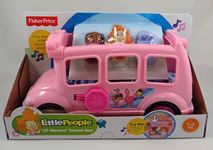 Little people pink school bus online