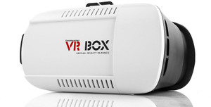 Global e Partner VR BOX Headset For Movie Game Virtual Reality Video Glasses White, Black available at Flipkart for Rs.339