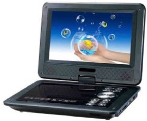 portable 9.8 inch evd/video with 3d with tv tuner card reader usb and game function dvd player 9.8 inch dvd player(black)