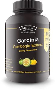Sinew Nutrition Garcinia Cambogia 750mg Extract for Weight Loss (120 Veg Capsules), 100% Pure & Natural Fat Burner & Appetite Suppressant Supplement