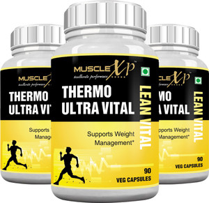 MuscleXP Thermo Ultra Lean Vital (Pack Of 3) Contains Garcinia, Green Coffee, Green Tea and others