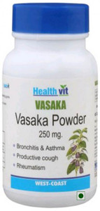 HealthVit Vasaka Powder (Adhatoda vasaka) 250 mg 60 Cap