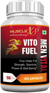 MuscleXP Vito Fuel Men Vital - Blend of Shilajit, Safed Musli, Ashwagandha, Mucuna, Tribulus