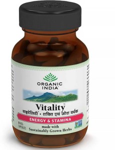 Organic India Vitality 60 Capsules Bottle