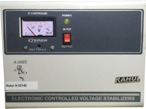 RAHUL H-50140 C 5 KVA/20 AMP In Put 140-290 Volt 3 Step Copper Transformer Best Suitable For 2 Tonns Air Conditioners Voltage Stabilizer