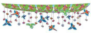 Beistle 50336 Flowers And Birds Ceiling Décor