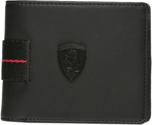 Puma Men Black Canvas Wallet