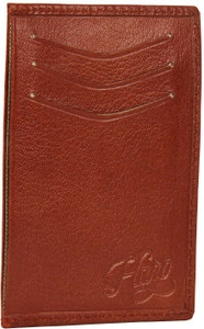 Shopharp Men Tan Genuine Leather Card Holder